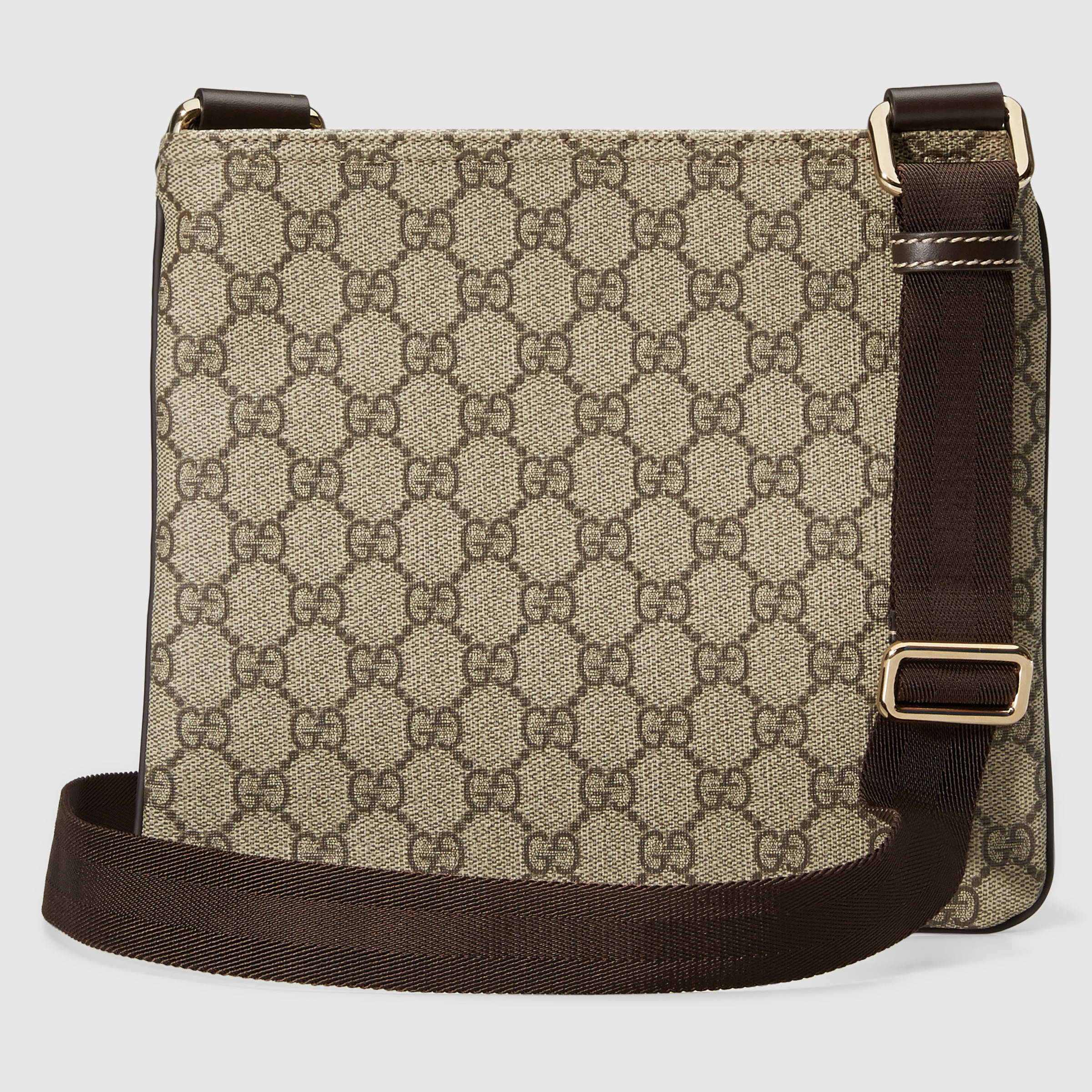Gucci Leather Gg Supreme Cross Body Messenger Bag for Men Lyst